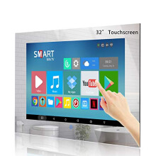 Haocrown 32 Inch Waterproof Bathroom TV Smart Mirror Touchscreen Android Television Full HD LED 1080P Built-in DVB-T/T2/C Satellite Tuners Wi-fi