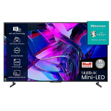 HISENSE 100 Inch 144Hz ULED Mini-LED Smart TV 100U7KQTUK - 144Hz VRR, HDMI 2.1, Quantum Dot Colour, Dolby Vision IQ, VIDAA Smart TV, and Youtube,