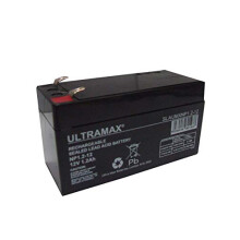 ULTRAMAX NP1.2-12, 12V 1.2AH 20HR (AS 1.3AH) SEALED LEAD ACID RECHARGEABLE ALARM BATTERY