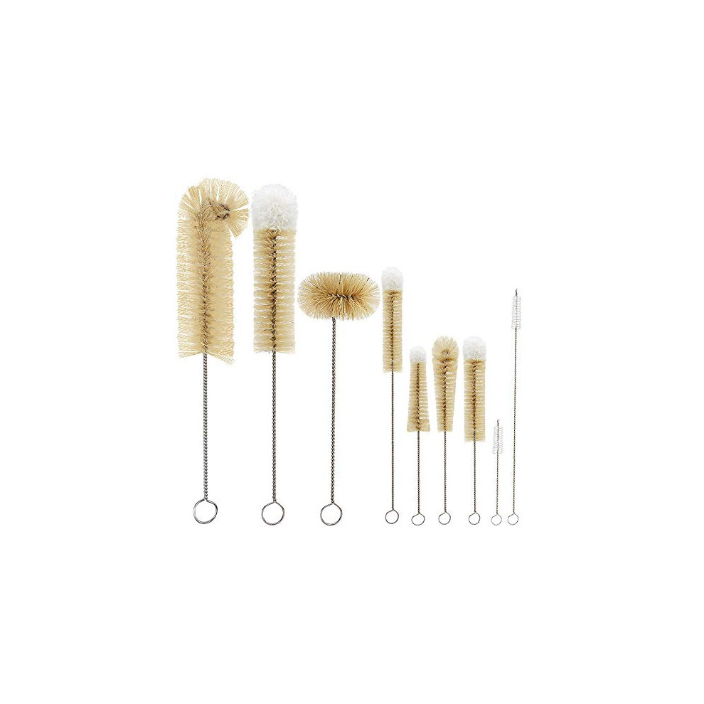 MASTERTOP 9pcs Cleaning Bottle Brush Set Multi-functional Bottle Brush for Cleaning Straw, Milk Bottle, Wine Glass, Decanter and Spout of Teapot-image-OPC-PDN9RM6-NEW