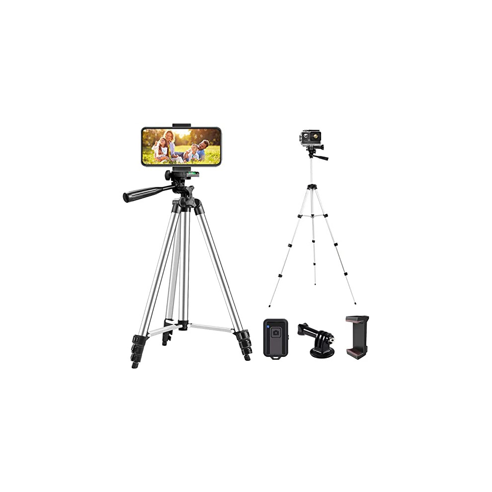 Linkcool 42" Phone Tripod Stand, Mobile Phone Tripod Lightweight Travel Tripod For Iphone/Android Smartphone With Phone Holder & Bluetooth Remote 778957355619