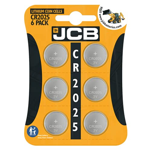 JCB JCB CR2025 Batteries (6 pack) 3V Lithium Button Cell