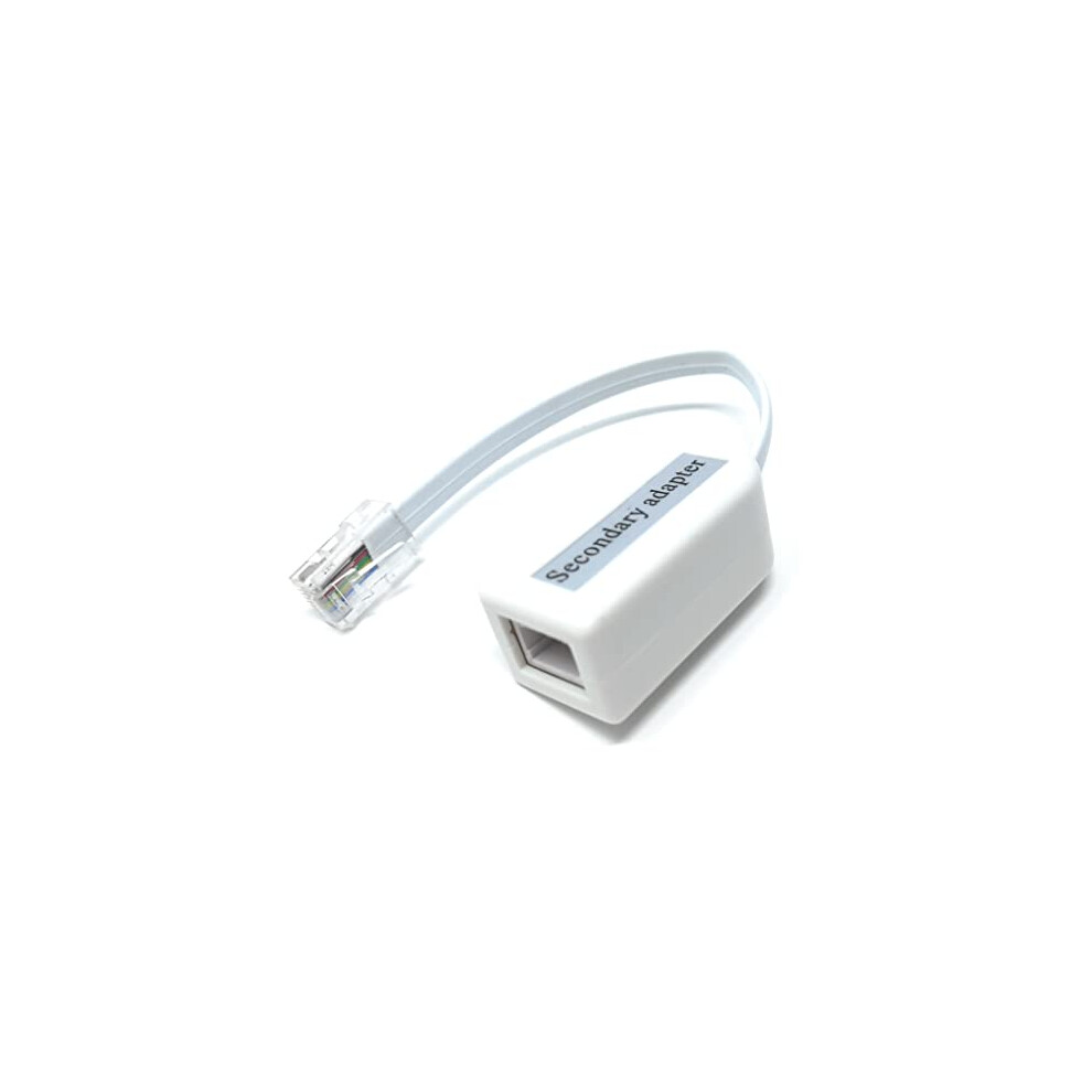 Kable Rj45 To Bt Socket Adaptor For Secondary Phone Line Telephone Converter With Cable, (Changes A Rj45 Socket To A Bt Socket) 5060923220423