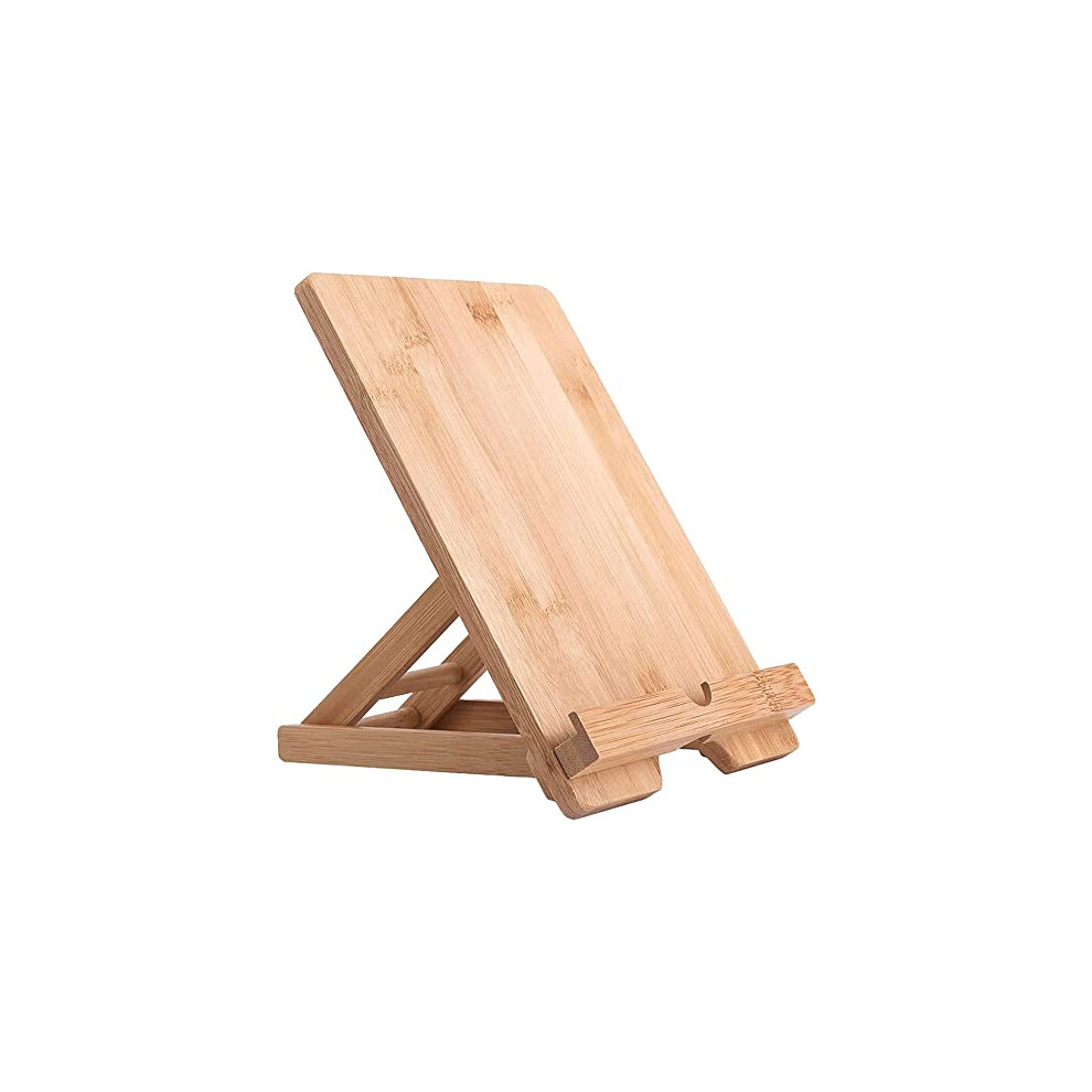 Fadydail Bamboo Tablet Stand Wooden Mobile Phone Stand For Desktop, Wood Tablet Holder Desk Cell Phone Holder Mobile Stand For Iphone Ipad Tablets And 768492073390
