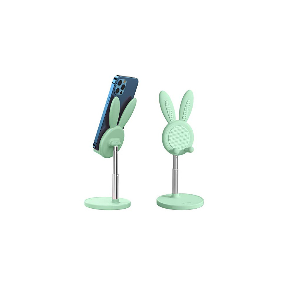 Nediea Cute Bunny Phone Holder, Desktop Cell Phone Holder Stand, Height Angle Adjustable Phone Stand, Compatible With Most Mobile Phone Or Tablet(4-10 735157595597