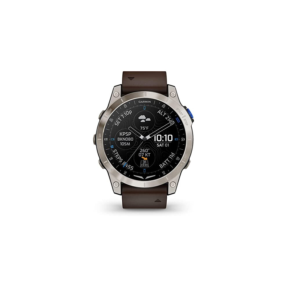 Garmin D2(TM) Mach 1 010-02582-55 Smartwatch Bluetooth, GPS, Heart Rate Monitor