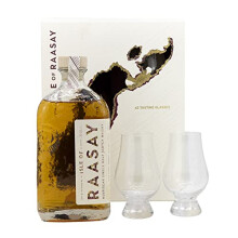 Isle of Raasay Whisky Gift Pack | 46.4% ABV, 70 CL | Isle of Raasay Scotch Whisky | Branded Crystal Glencairn Whisky Glass | Whisky Gift Box