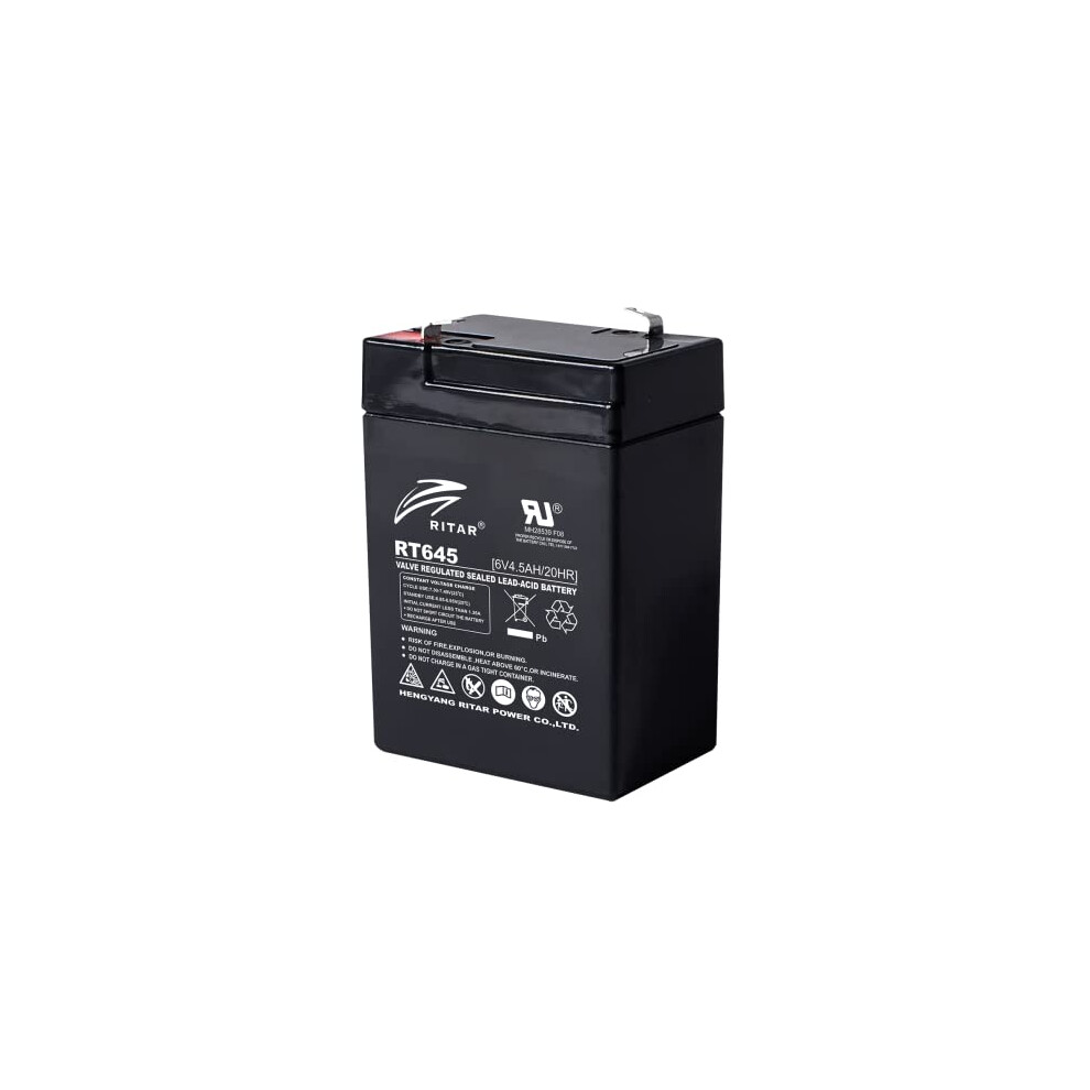 Ritar 6v-4.5ah rechargeable battery-ideal for toy cars