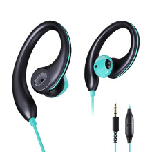 VJK Sport Headphones Wired Earbuds Over Ear Headphones with Earhooks Microphone 3.5mm Plug Sweatproof Running Earphones for Workout Jogging Gym Ear