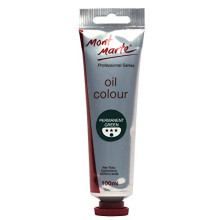 Mont Marte Premium Oil Paint, 100ml (3.4oz), Permanent Green, Good Coverage, Excellent Tinting Strength