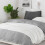 BOURINA Textured Solid Soft Sofa Throw Couch Cover Knitted Decorative Blanket, White, 127x152cm 4