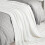 BOURINA Textured Solid Soft Sofa Throw Couch Cover Knitted Decorative Blanket, White, 127x152cm 5
