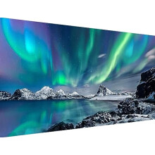 5D Diamond Art Painting ,Large Aurora Diamond Painting Kits for Adults,DIY Full Drill Crystal Rhinestone Lake Arts and Crafts,Gem Art Painting with