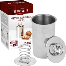BROWIN Stainless Steel Ham Cooker 313015 | Press for Making Healthy Homemade Meats | Pressure Cooker