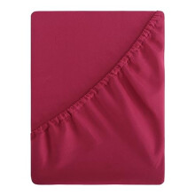Aisbo Super King Fitted Sheet Red - Extra Deep Pocket Bed Sheet 16 inch 40 cm - Microfiber Bottom Sheet, 183x200cm