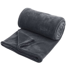 Hafaa Fleece Blanket Sofa Bed Throw Blanket | Fluffy and Warm Throws for Sofas Large (Grey, Super King)
