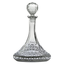 Dornberger - Dorchester Ships Decanter - 950 ml - 24% Lead Crystal - Fully Cut Decanter and Stopper for Wine, Bourbon, Whiskey - Made in Europe