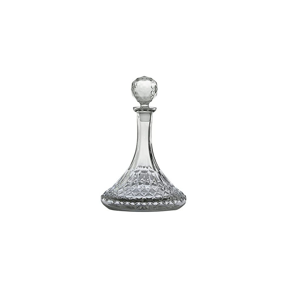 Dornberger - Dorchester Ships Decanter - 950 Ml - 24% Lead Crystal - Fully Cut Decanter And Stopper For Wine, Bourbon, Whiskey - Made In Europe