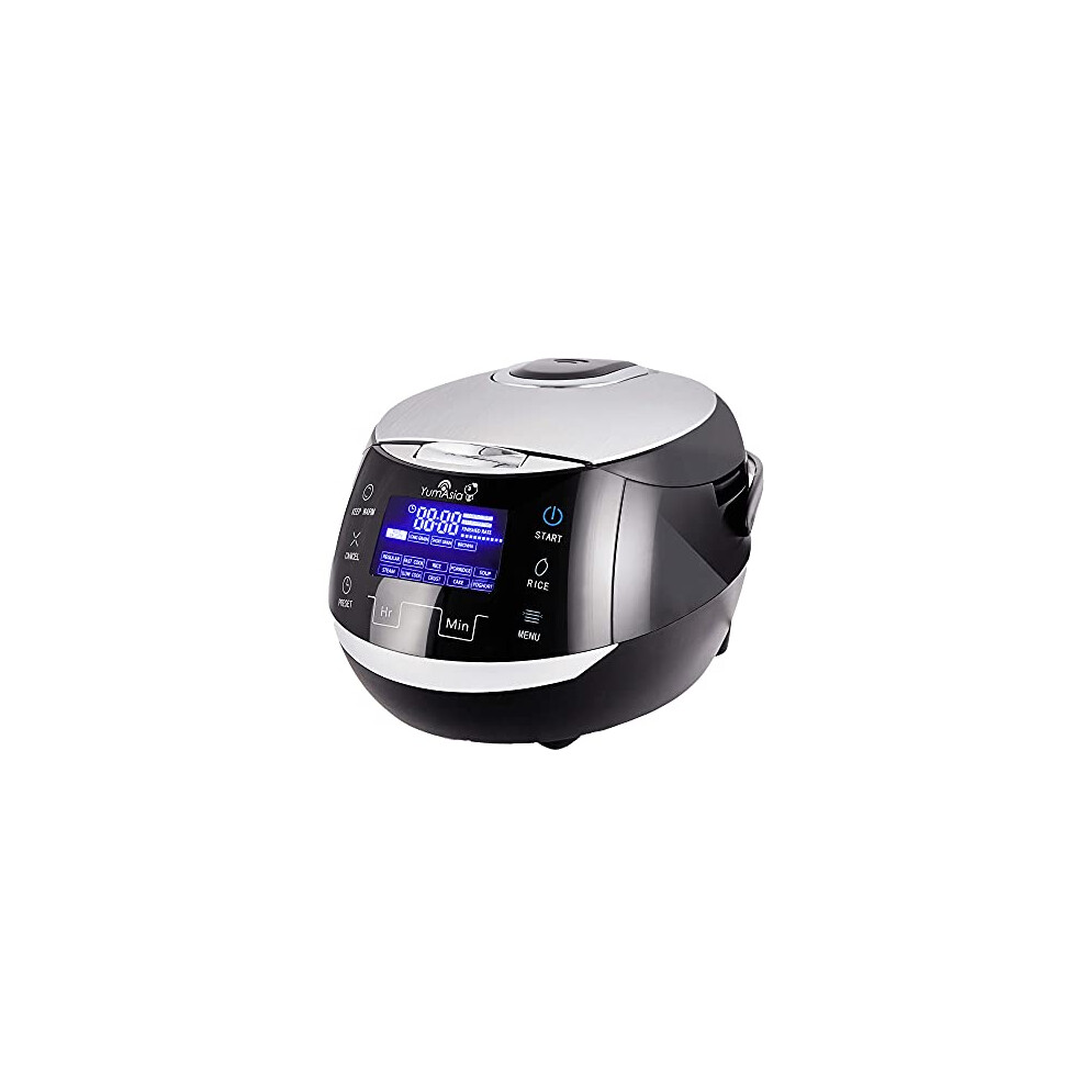 Yum Asia Sakura Rice Cooker with Ceramic Bowl and Advanced Fuzzy Logic (8 Cup, 1.5 Litre) 6 Rice Cook Functions, 6 Multicook Functions, Motouch LED