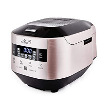 Yum Asia Bamboo Rice Cooker with Induction Heating (IH) and Ceramic Bowl, 7 Rice Cooking Functions, 4 Multicooker Functions, Motouch LED Display