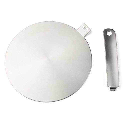 RUNZI Induction Hob Heat Diffuser Ring Plate,Induction Adapter Plate with Separable Handle (14CM) 2