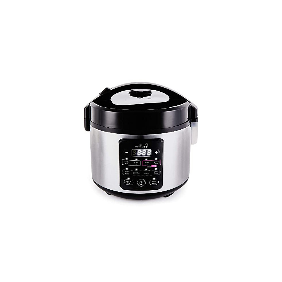 New Yum Yum Yum Asia Kumo Yumcarb Rice Cooker With Ceramic Bowl And Advanced Fuzzy Logic, (5.5 Cups, 1 Litre), 5 Rice Cooking Functions, 3 Multicooker Functions,