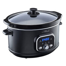 Cooks Professional Digital Slow Cooker | Slow Cookers with Glass Lid & 2 Heat Settings | Including Delay & Keep Warm Function | One Pot Cooker with
