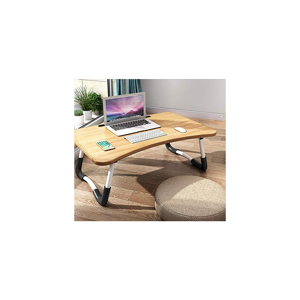 Foldable Laptop Bed Table Lap Desk Stand, Serving Tray Dining Table with Slot, Notebook Stand Holder, Bed Tray Laptop Desk for Eating Breakfast,