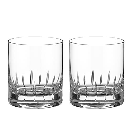 Diamante Premium Hand Cut Crystal Tumbler Pair Linea Collection Whisky Tumbler Cocktail 0232