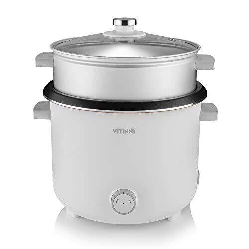 Vitinni Multi-Cooker | Steamer Function | 2.2L Capacity | Button Control | Slow Cooking | Non Stick Removable Pot