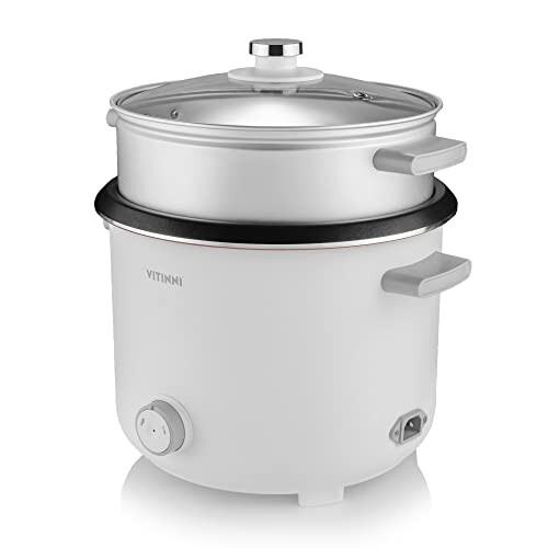 Vitinni Multi-Cooker | Steamer Function | 2.2L Capacity | Button Control | Slow Cooking | Non Stick Removable Pot 1