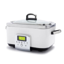 GreenPan Elite 8-in-1 Programmable 6L Electric Slow Cooker,Dishwasher Safe Lid & Removable Crock,PFAS-Free Healthy Ceramic Non-Stick Multi-Cooker,