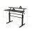 SFAREST Height Adjustable Standing Desk, Sit Stand Computer Table with Crank Handle, Study Writing PC Workstation for Home Office (Black) 2