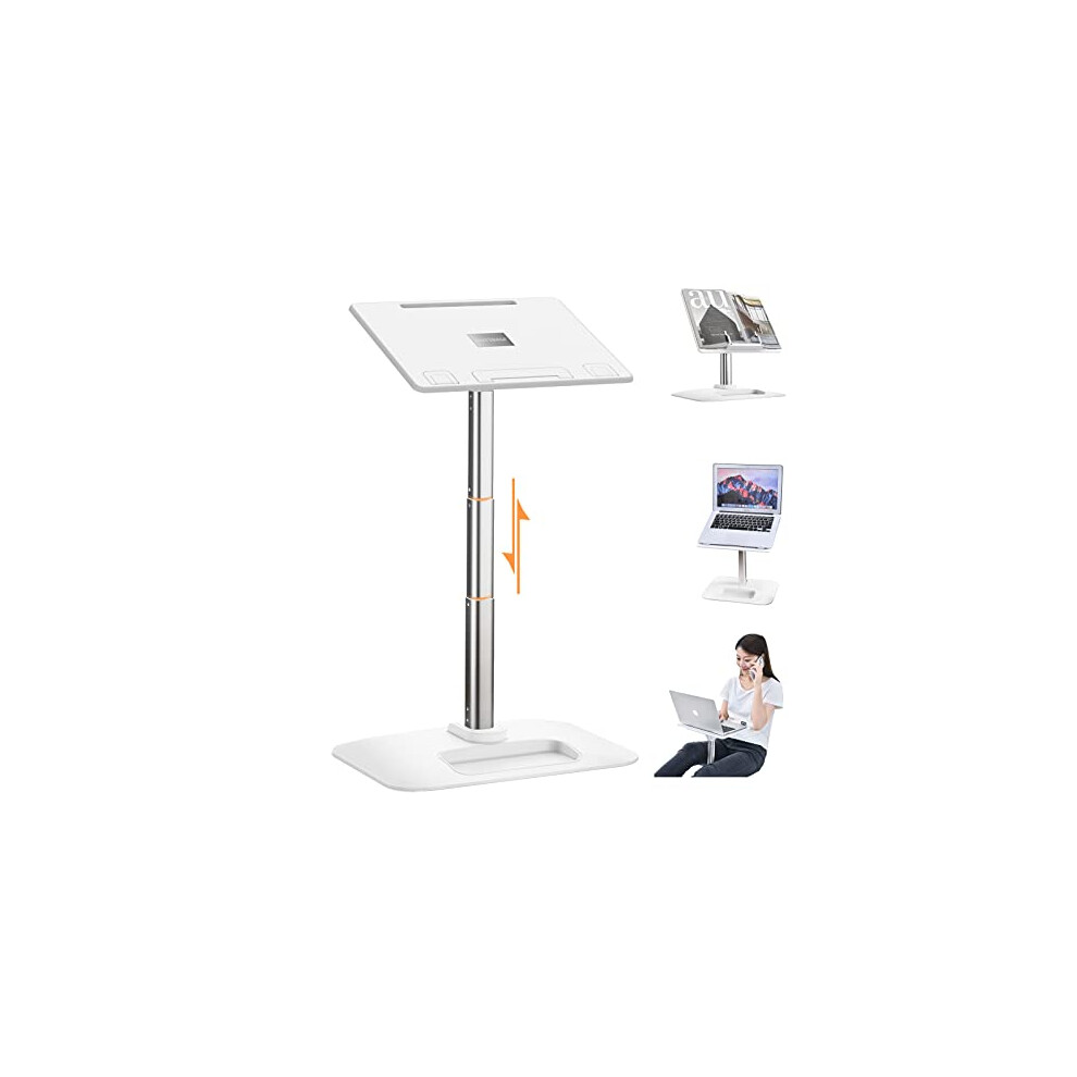nediea Laptop Desk Adjustable, Multifucntional Book Stand For Reading Hand Free, Lapdesk Riser For Bed, Sofa, Car, Office, Compatible With 11-17.3