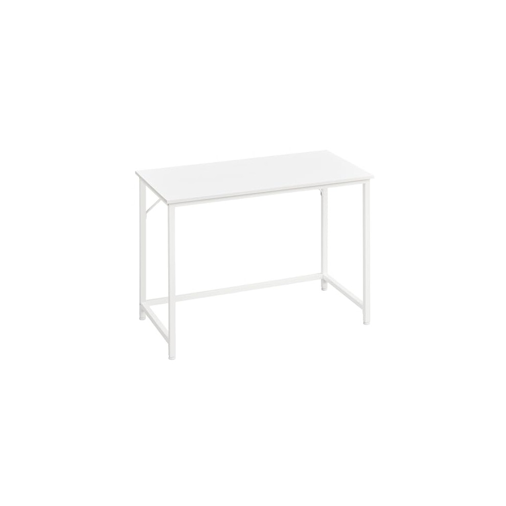 VASAGLE Computer Desk, Small Office Desk and Workstation, Work Desk for Home Office, Study, Bedroom, 50 x 100 x 76 cm, Modern Style, Metal Frame,