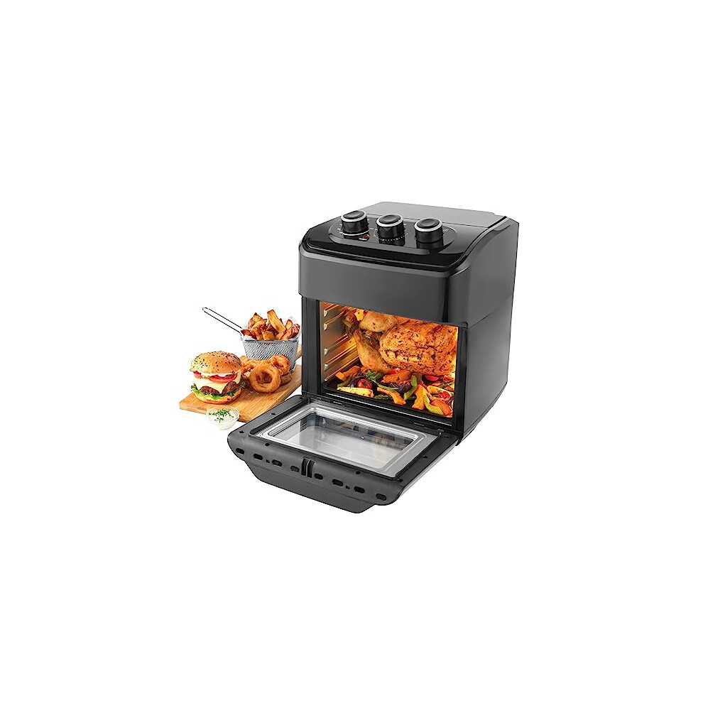 Salter Ek5603 Xl Air Fryer Oven ? Air Fry, Roast, Rotisserie, Toast & Bake, 12 L, No Preheating Needed, Includes 3 Cooking Racks & Rotisserie