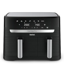 Tefal Easy Fry Dual Zone Digital Air Fryer, 2 Drawers, 8.3L, 8in1, Uses No Oil, Air Fry, Extra Crisp, Roast, Bake, Reheat, Dehydrate, 6 Portions,