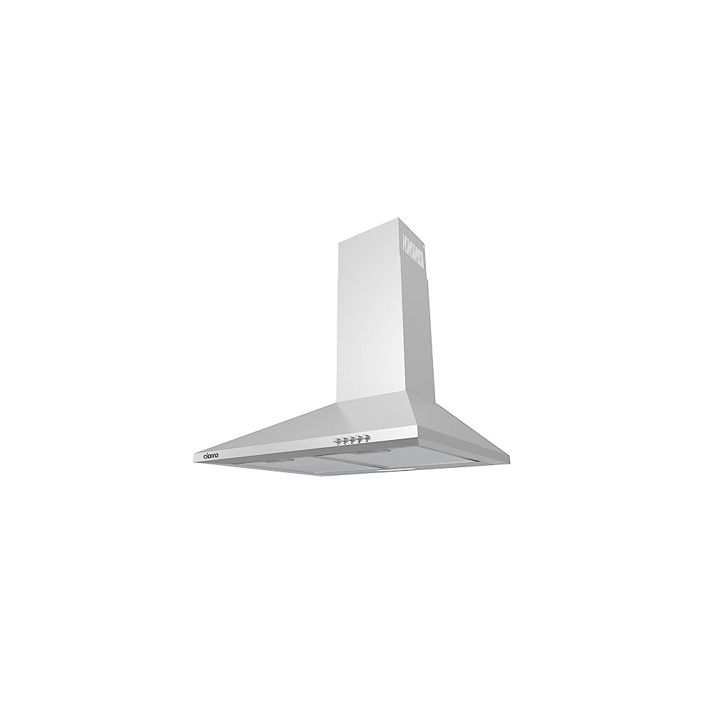 CIARRA CAS6201A Cooker Hoods 60cm Stainless Steel Chimney Range Hood 600mm Recirculating Duct Kitchen Ventilation Extractor Fan