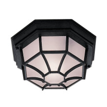 Black Hexagonal Cast Aluminium Outdoor and Porch Light, 2942BK