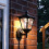 Wall Mount Lantern - Black - Solar Powered - Warm White LEDs - Dual Brightness by Festive Lights 5
