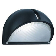 Searchlight Outdoor & Porch Wall Light Black Aluminium Half Moon 130