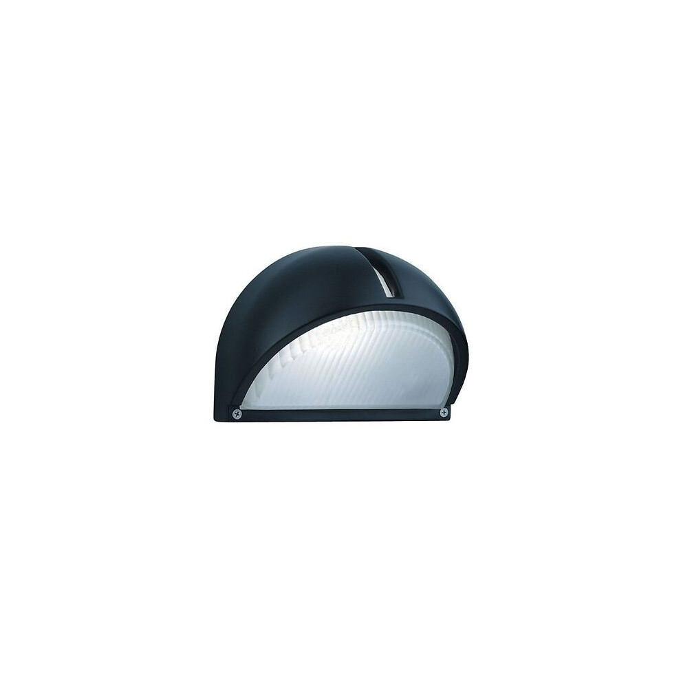 Searchlight Outdoor & Porch Wall Light Black Aluminium Half Moon 130