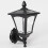 Wall Mount Lantern - Black - Solar Powered - Warm White LEDs - Dual Brightness by Festive Lights 3