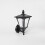 Wall Mount Lantern - Black - Solar Powered - Warm White LEDs - Dual Brightness by Festive Lights 4