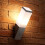 Auraglow Stainless Steel Automatic Dusk Till Dawn Sensor Angled LED Wall Light - Warm White 1