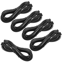 INDARUN 5 pcs 4 pins 3m extension cables for outdoor rgb led decking light (ONLY LIGHTS)
