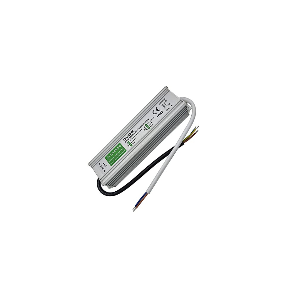Ledsone Dc 12V Outdoor Transformer Ip67 Waterproof, One Output Led Driver Power Supply For Led Garden Lights (Ip67 60W) 691024833691