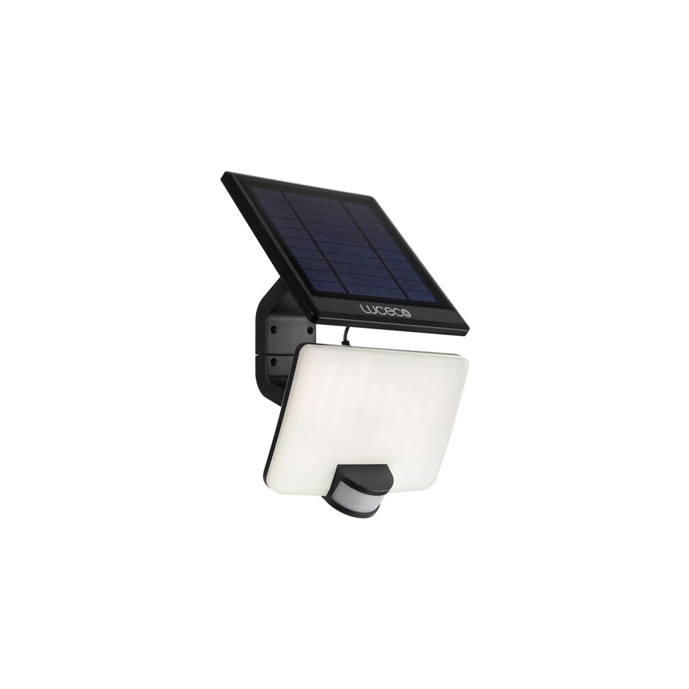 Luceco Solar PIR Floodlight with Detachable Solar Panel, 11 Watts