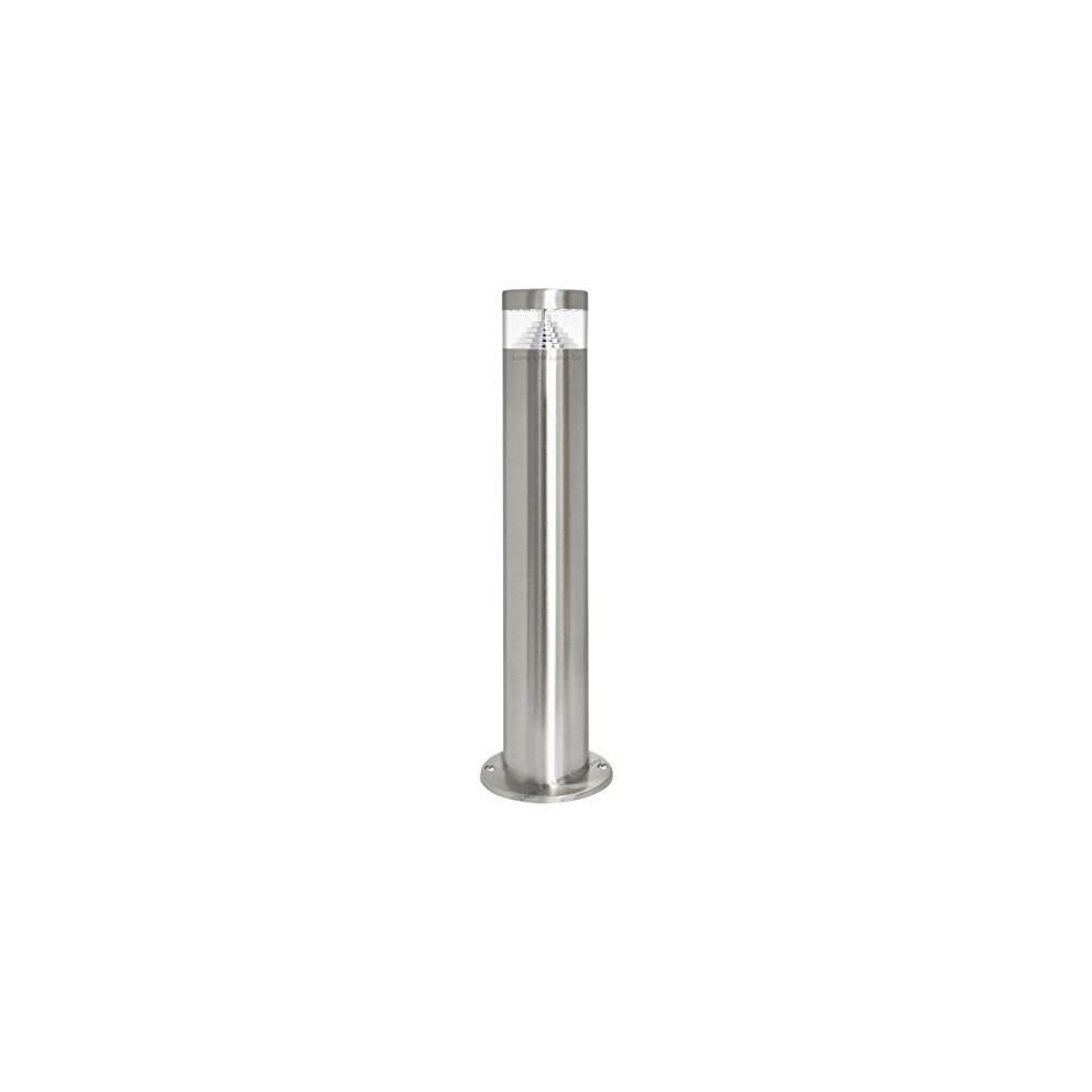 Long Life Lamp Company Modern LED Bollard Post Light Outdoor Garden Ground Post Cool White Stainless Steel ZLC022CW