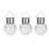 Alwayswe Solar Globe Lights Outdoor Garden Lantern LED Hanging Crystal Ball Lamp Waterproof Night Light for Garden Path Yard Ornaments 3pcs (White) 1